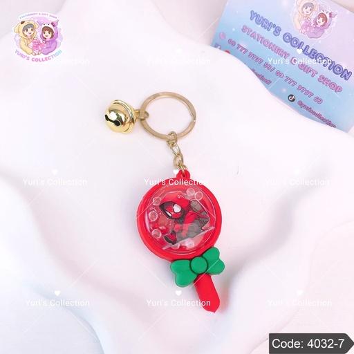 [4032-7] Sanrio Lollipop Keychain \ Spider Man 