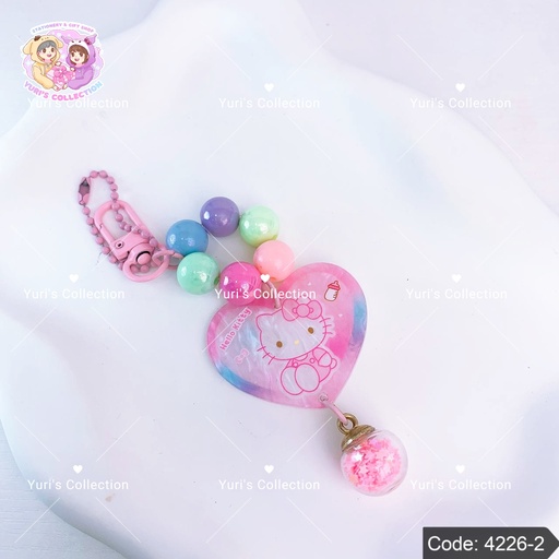 [4226-2] Sanrio Bling Keychain \ HelloKitty 