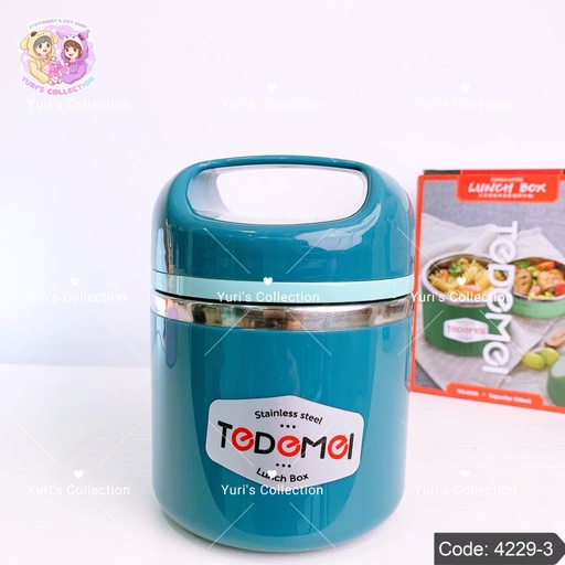 [4229-3] Tedemel Stainless Steel Lunch Box 1Kant \ Blue