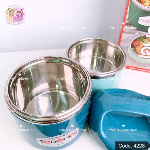 [4228] Tedemel Stainless Steel Lunch Box 2Kant 