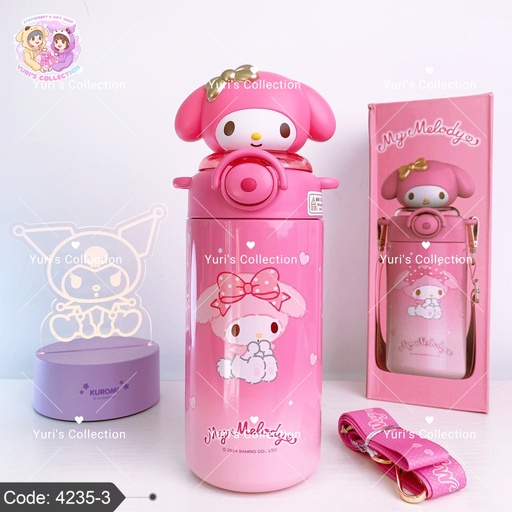 [4235-3] Insulated Water Bottle License 600 ML \ MyMelody