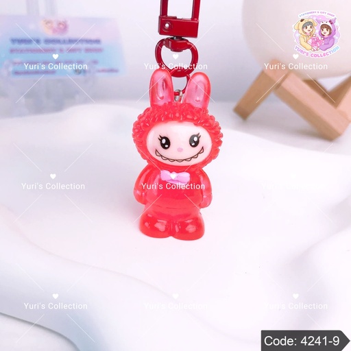 [4241-9] Labubu Luminous Keychain \ Red 