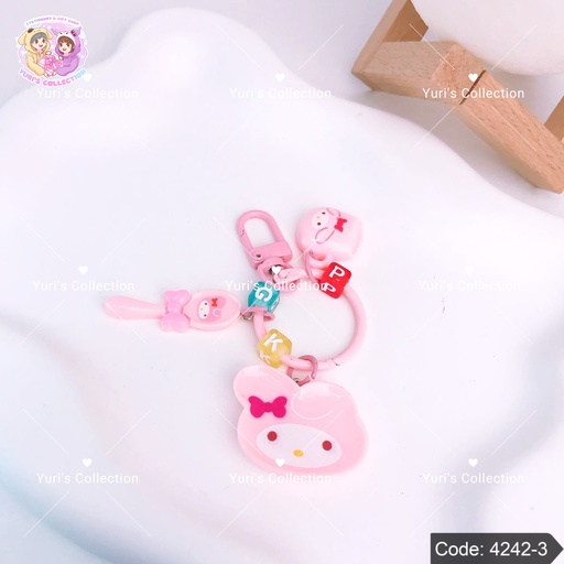[4242-3] Sanrio Acrylic Spoon Abc Keychain \ MyMelody