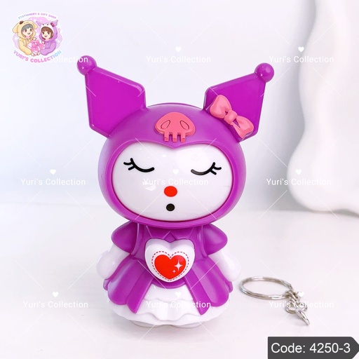 [4250-3] Face Changing Figure Keychain \ Kuromi 