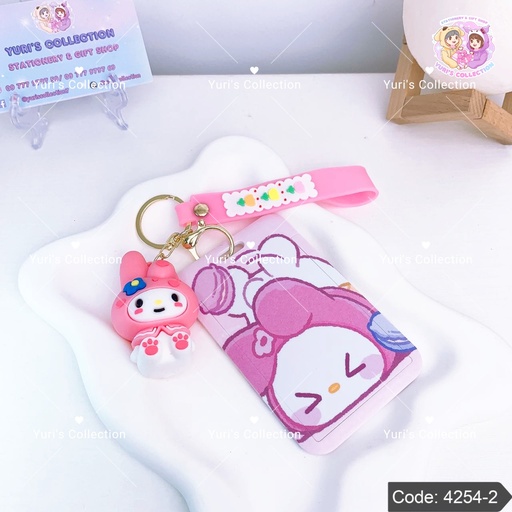 [4254-2] Sanrio Card Holder Keychain \ MyMelody 