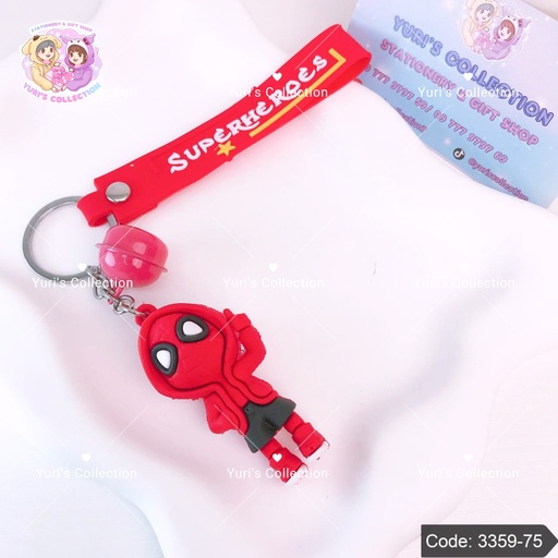 [3359-75] Keychain Super Hero \ Spider Man *Hoodie*