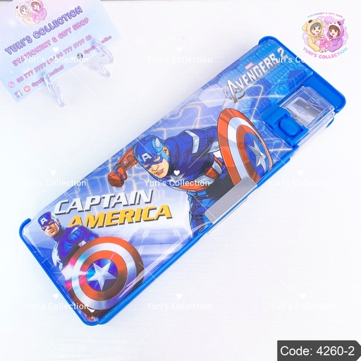 [4260-2] Avengers Compartment Magnetic Pencil Box