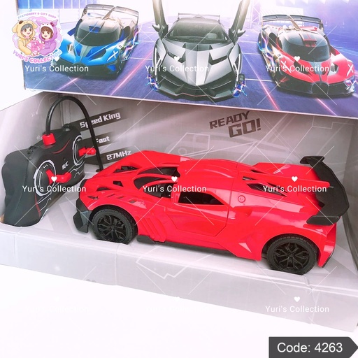 [4263] 5-Way Remote Control Car \ Red 