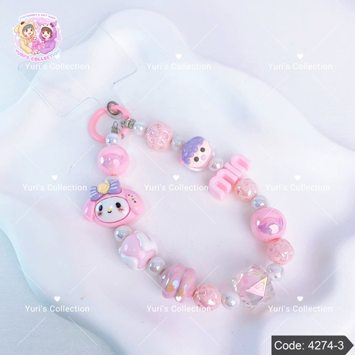 [4274-3] Phone Strap Keychain \ MyMelody 