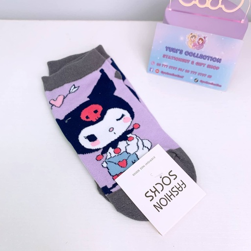 [3905-7] Kuromi Cotton Socks