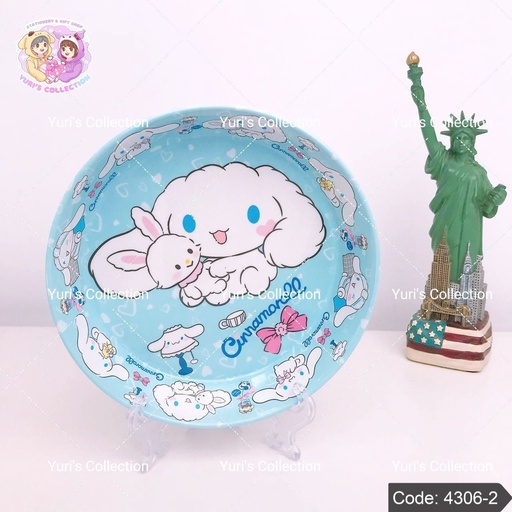 [4306-2] Melamine Plate *Medium-size* / Cinna 