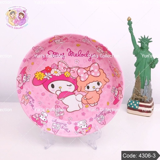[4306-3] Melamine Plate *Medium-size* / MyMelody