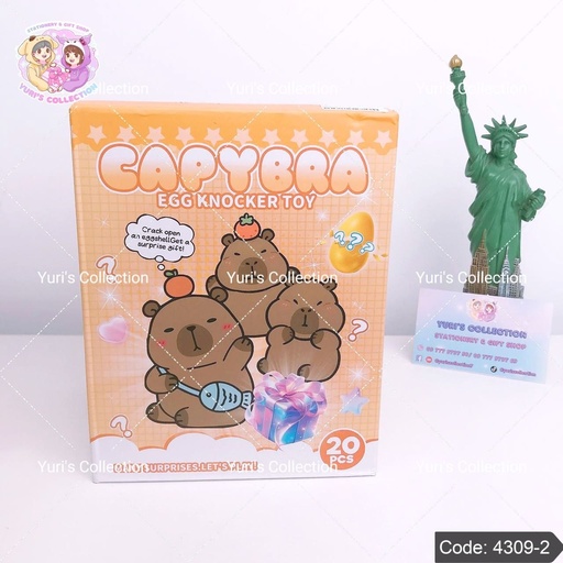 [4309-2] Egg Knocker Toy *20pcs* / Capybara