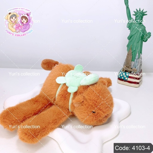 [4103-4] Slap Band Fluffy Doll \ CapyBara Tail Moving 