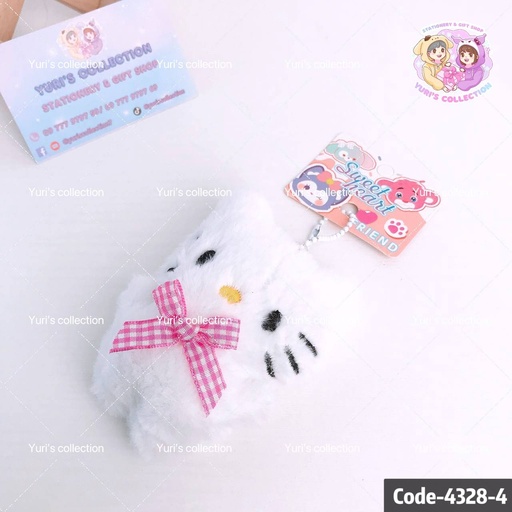 [4328-4] Plush Keychain / Hello Kitty 