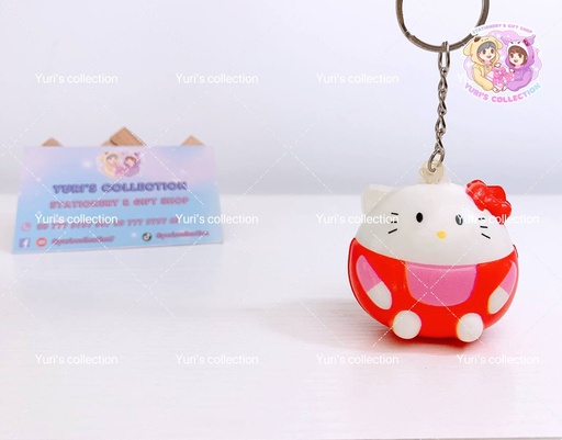 [4338-5] Sanrio Mini Squishy Keychain \ HelloKitty 