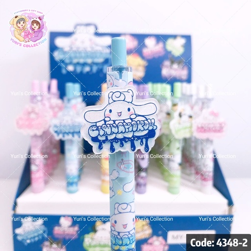 [4348-2] Sanrio Acrylic Patch Gel Pen \ Cinna 