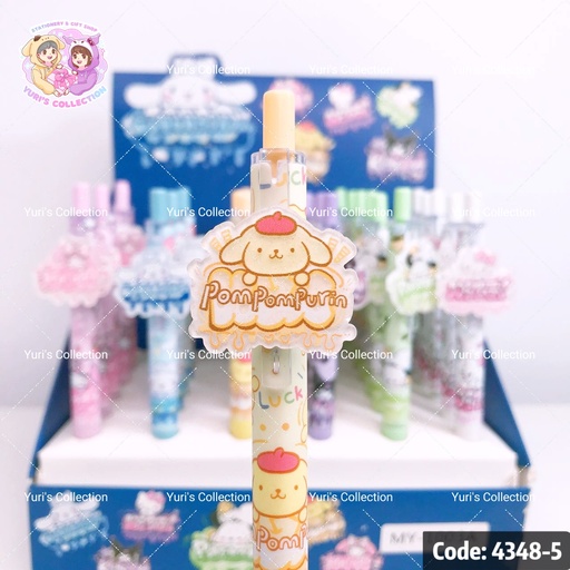 [4348-5] Sanrio Acrylic Patch Gel Pen \ PomPompurin