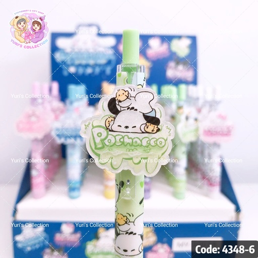[4348-6] Sanrio Acrylic Patch Gel Pen \ Pochacco 