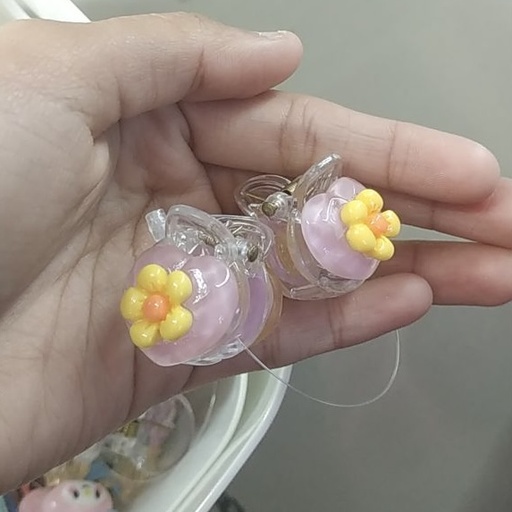 Clips/ 2 Toppings (Pair)/ Flower