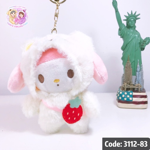 [3112-83] Plush Keychain \ MyMelody *Strawberry*