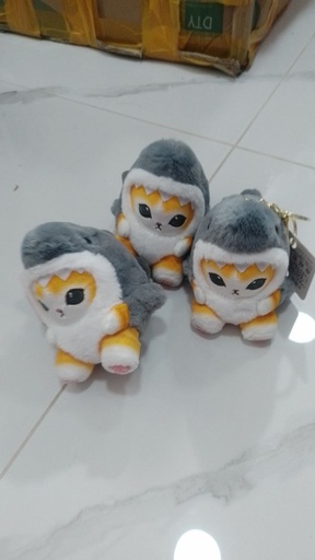 [4374-1] Keychain \ Mofusand Plush *Grey* 