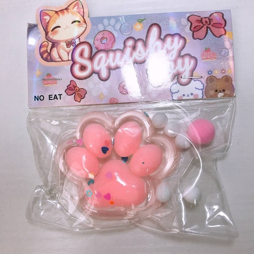 [4384-4] Squishy Toy Cat Feet / Clean-Pink 