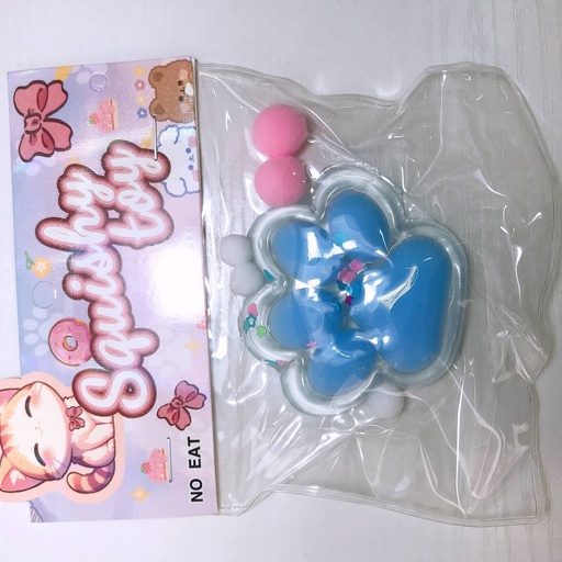 [4384-5] Squishy Toy Cat Feet / Clean-Blue