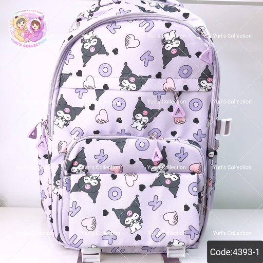 [4393-1] Sanrio Backpack \ Kuromi