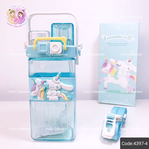 [4397-4] Sanrio 2 in 1 Water Bottle 570ML / Cinnamon Unicorn