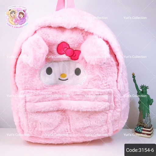 [3154-6] Sanrio Fluffy Backpack \ MyMelody 