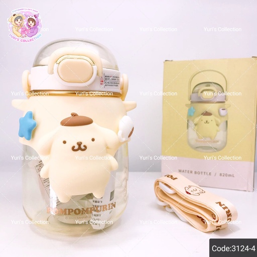 [3124-4] License Water Bottle 820mL / PomPom 
