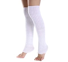 [4402-1] Long Cotton Socks 50cm / *White*