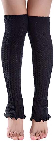 [4402-2] Long Cotton Socks 45cm / *Black*
