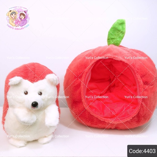 [4403] Apple 🍎 *Hedgehog* Plushie 35cm 