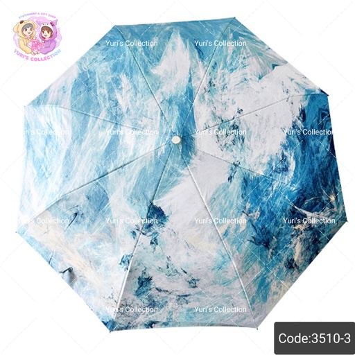 [3510-3] Sea Blue Sky Sun Umbrella UV *Auto*