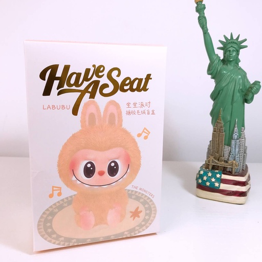 [4372-1] Blind Box Labubu \ *License* Have A Seat Plush 