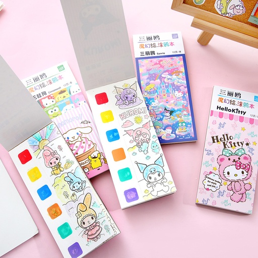 [4422-2] Painting Color Water Picture Book / MyMelody 