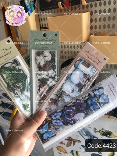 [4423-1] Butterfly & Forest Doetry Sticker 