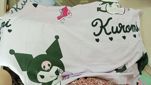 [3963-9] Cotton Bed Sheets & Pillow Case \ KM (120*200cm)   