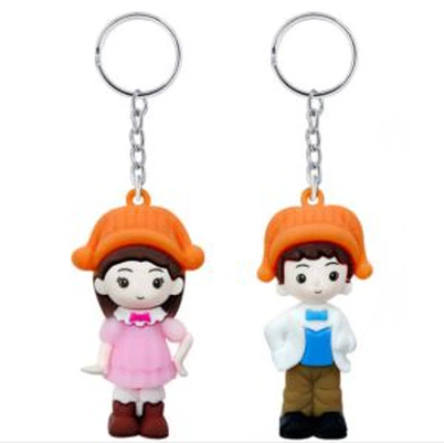 [4039-17] Cute Cartoon Keychain / Girl 