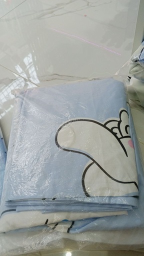 [3963-10] Cotton Bed Sheets & Pillow Case \ CM (120*200cm) 