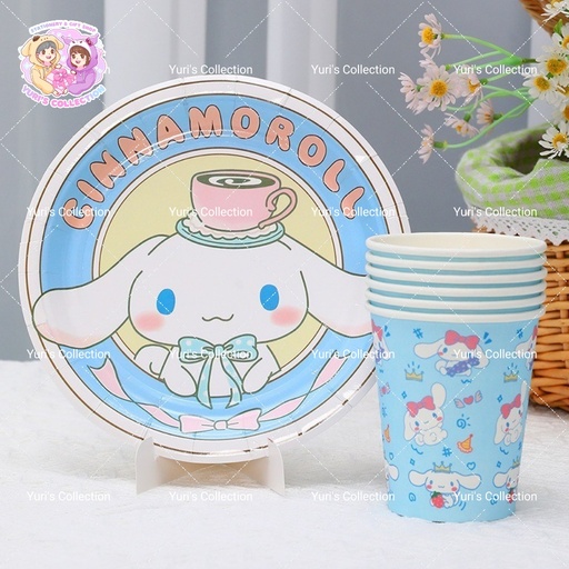 [4434-2] Sanrio Disposable Plate / Cinnamon 