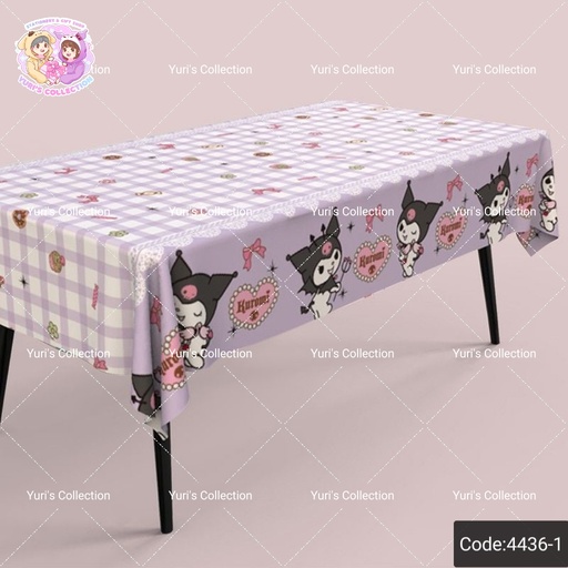 [4436-1] Disposable Decoration Plastic TableCover / Kuromi