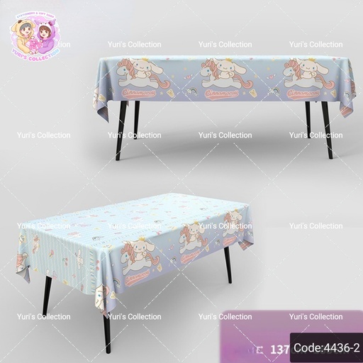 [4436-2] Disposable Decoration Plastic TableCover / Cinnamon