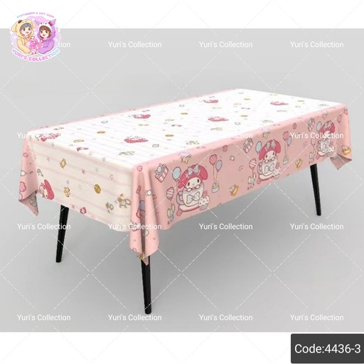 [4436-3] Disposable Decoration Plastic TableCover / MyMelody 