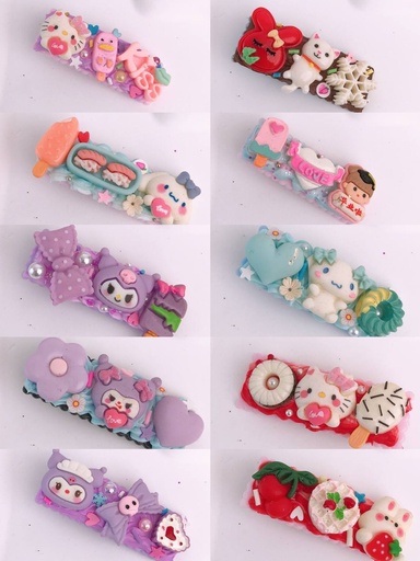 Sanrio Cream Clips Pack / 2pcs