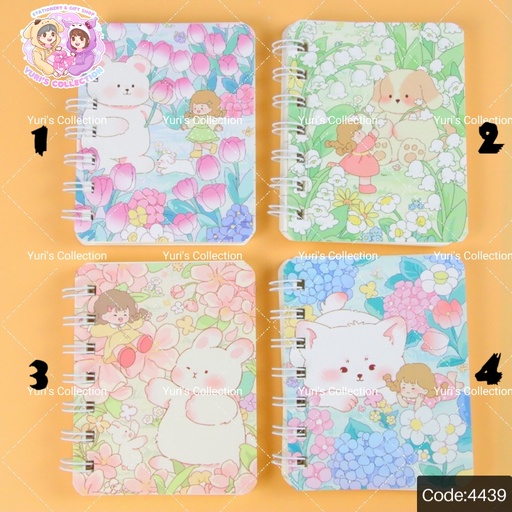 [4439-3] Mini NoteBook \ Rabbit Pink 