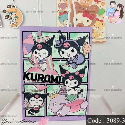 [3089-3] Sanrio Paper Bag / Kuromi 