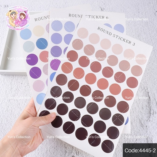 [4445-2] DIY Round Sticker Small Size 